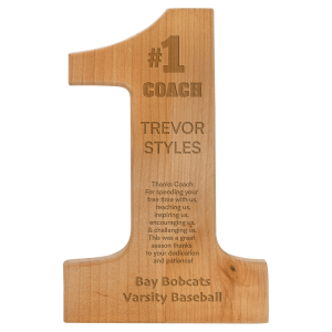 Engraved Alder # Plaque