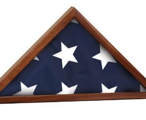 Custom Genuine Walnut Flag Display Case