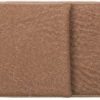 Dark Brown Leatherette Single Pen Case 6 1/2" x 1"