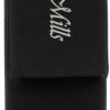 Black/Silver Leatherette Single Pen Case 6 1/2" x 1"