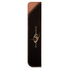 Black/Gold Leatherette Pen Sleeve 6 1/4"