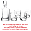 810ml Rectangle Glass Decanter Set with Four