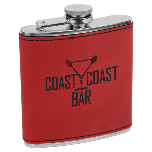 Engravable Leatherette and specialty Flask