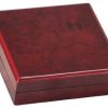 4 1/4" x 4 1/4" Rosewood Finish Medal Box