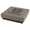 4" x 4" Gray Medal Box with Leatherette Lid