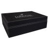 10 1/4" x 7 1/2" Black/Silver Leatherette Premium Gift Box