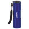Blue 9 LED Flashlight with Strap