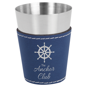 Leatherette & Stainless Steel Shot Glass
