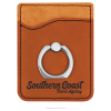 Rawhide Leatherette Phone Wallet With Silver Ring