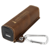 Rustic/Gold Leatherette 2200 Mah Power Bank With Usb