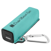 Teal Leatherette 2200 Mah Power Bank With Usb-C Cord