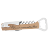 Light Brown Leatherette Wine Bottle Opener