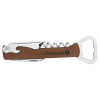 Dark Brown Leatherette Wine Bottle Opener