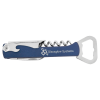 Blue/Silver Leatherette Wine Bottle Opener