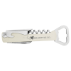 White Leatherette Wine Bottle Opener