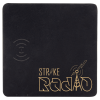 8" X 8" Black/Gold Leatherette Phone Charging Mat