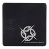 8" X 8" Black/Silver Leatherette Phone Charging Mat