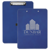 9" X 12 1/2" Blue/Silver Leatherette Clipboard
