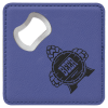 Purple Laserable Leatherette Bottle Opener Coaster