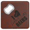 Football Laserable Leatherette Bottle Opener Coaster