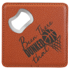 Basketball Laserable Leatherette Bottle Opener Coaster