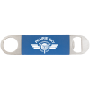 1 1/2" X 7" Blue/White Bottle Opener With Silicone Gr