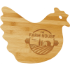 13 1/2" x 10 7/8" Bamboo Hen Shaped Cutting Board