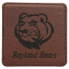 4" X 4" Square Football Leatherette Coaster