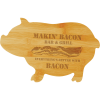 13 3/4" x 8 3/4" Bamboo Pig Shaped Cutting Board