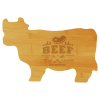 14 3/4" x 9 3/4" Bamboo Cow Shaped Cutting Board