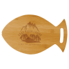 14" x 8 1/2" Bamboo Fish Shaped Cutting Board