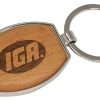Silver/Wood Oval