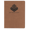 Dark Brown Leatherette Portfolio with Notepad
