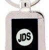 2 1/8" Silver/Black Bottle Opener Keychain