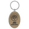 Light Brown Oval Keychain