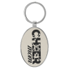 White/Black Oval Keychain