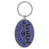 Purple Oval Keychain