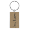 Light Brown Rectangle Keychain