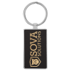 Black/Gold Rectangle Keychain