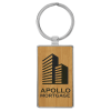 Bamboo Rectangle Keychain
