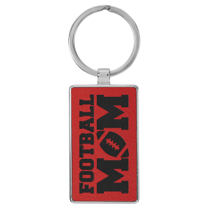 Leatherette/Metal Keychain