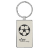 White Rectangle Keychain