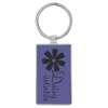 Purple Rectangle Keychain
