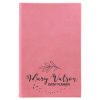 Pink Leatherette Sketch Book with Unlined Notepad 5.25 x 8 1/4