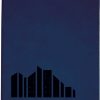 Blue/Black Leatherette Portfolio with Notepad