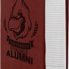 Rose with Zipper Leatherette Portfolio with Notepad