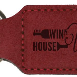 Custom Leatherette Rectangle Keychain