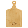 15 1/2" x 9" Bamboo Cutting Board Paddle Shape with Drip Ring