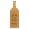 17" x 5 1/4" Bamboo Wine Bottle Cutting Board