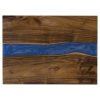 15" x 11 3/4" Acacia with Blue Pearl Resin Serving Board